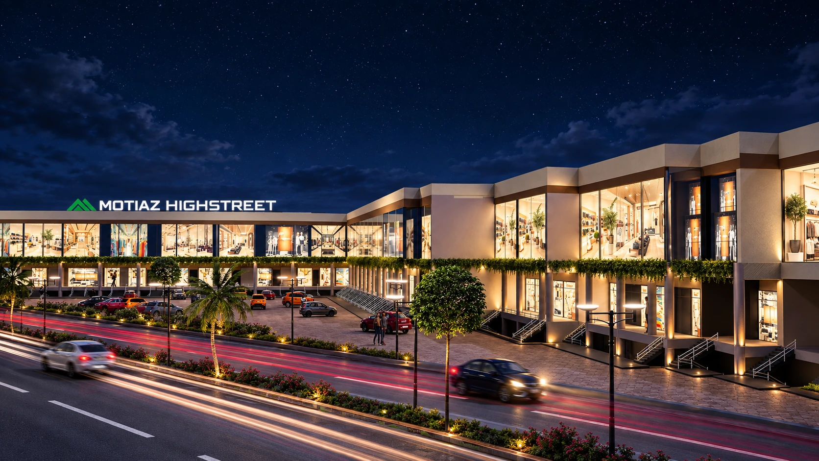 Motiaz High Street — AI-enhanced reference illustration