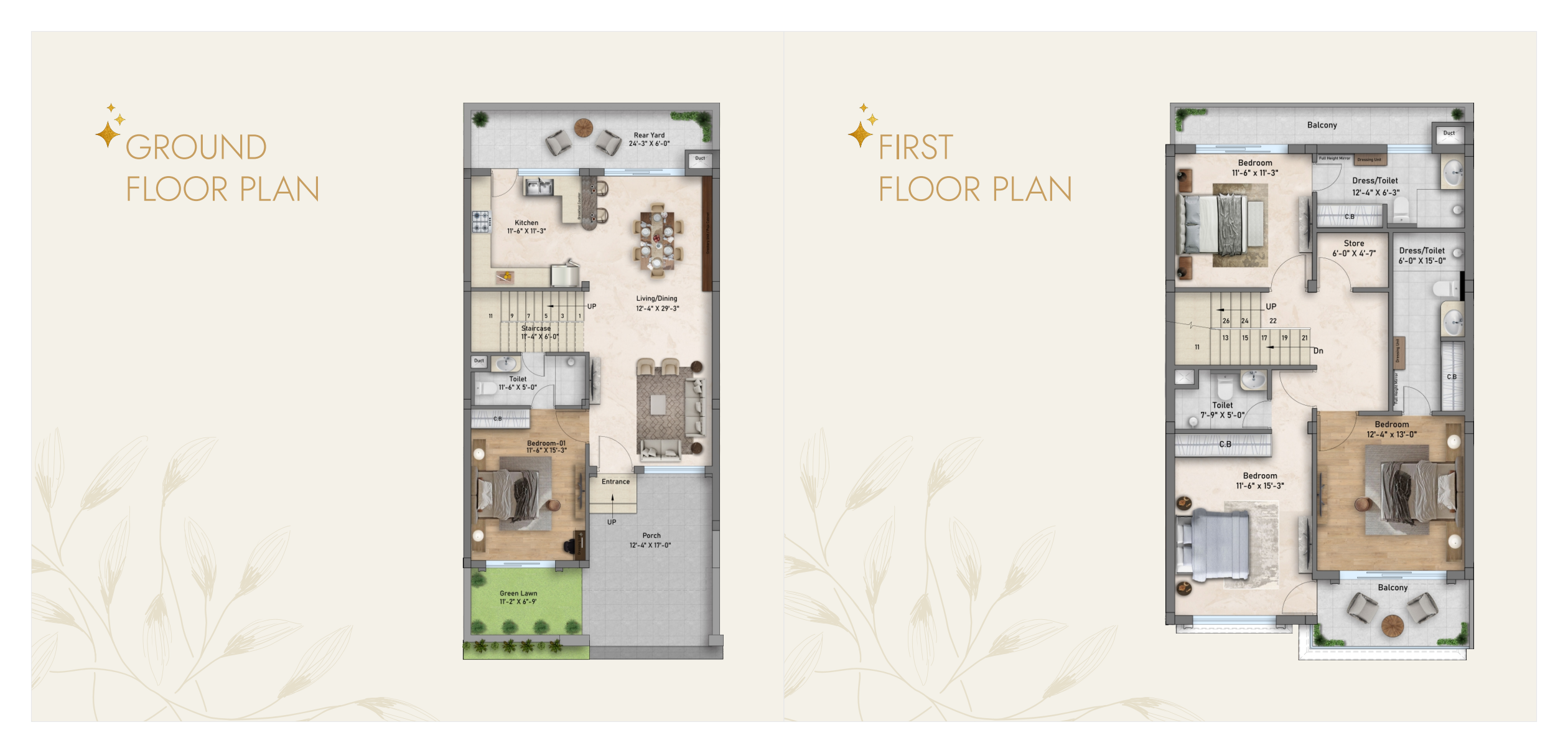 Highland Luxuria · 4 BHK villa recorded layout