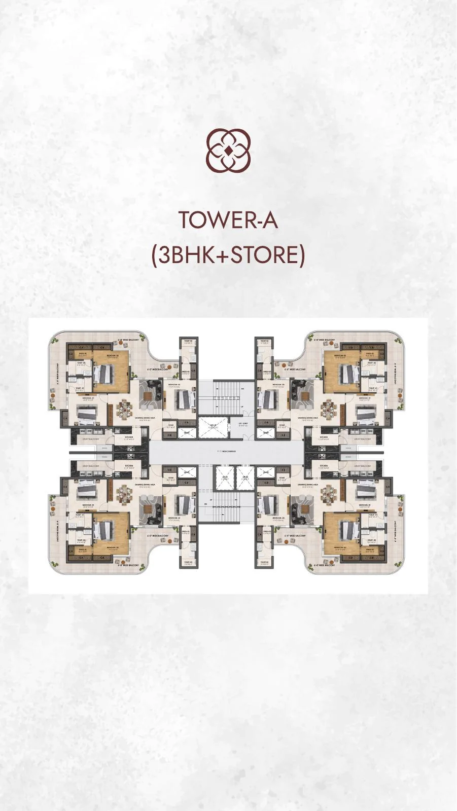 Atlantis Central Park · Residential · 3 BHK + Store recorded layout