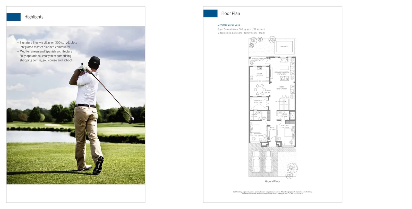 The Villas · Villa plot recorded layout
