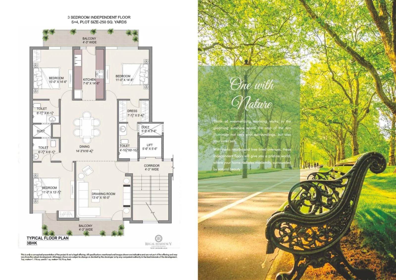 Regal Residency · 3 bedrooms recorded layout