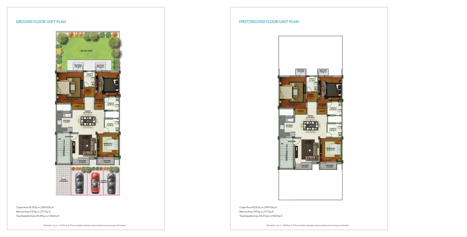 Wave Boulevard · 3 BHK recorded layout