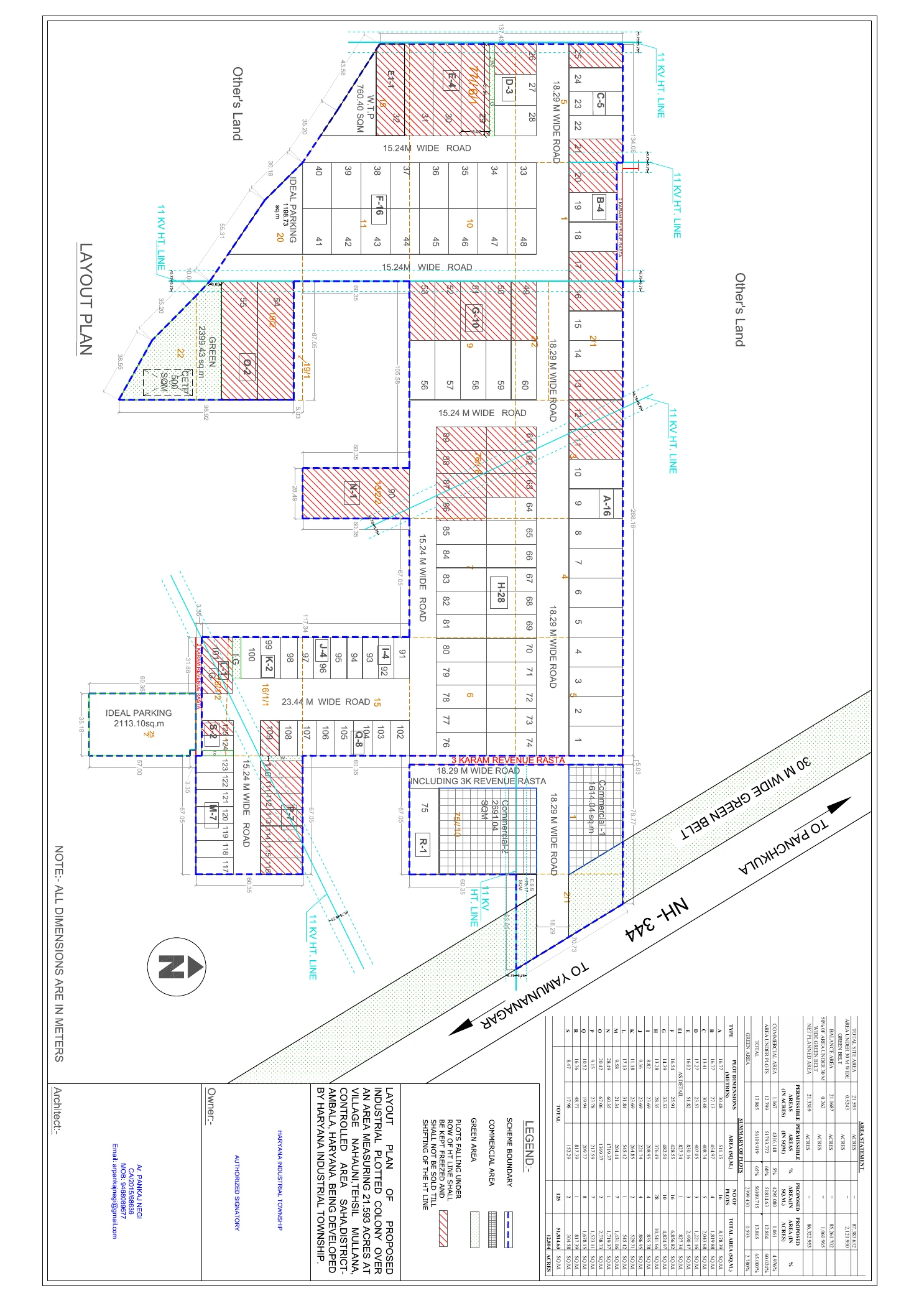 Motia Haryana Industrial Plots · site plan · page 1