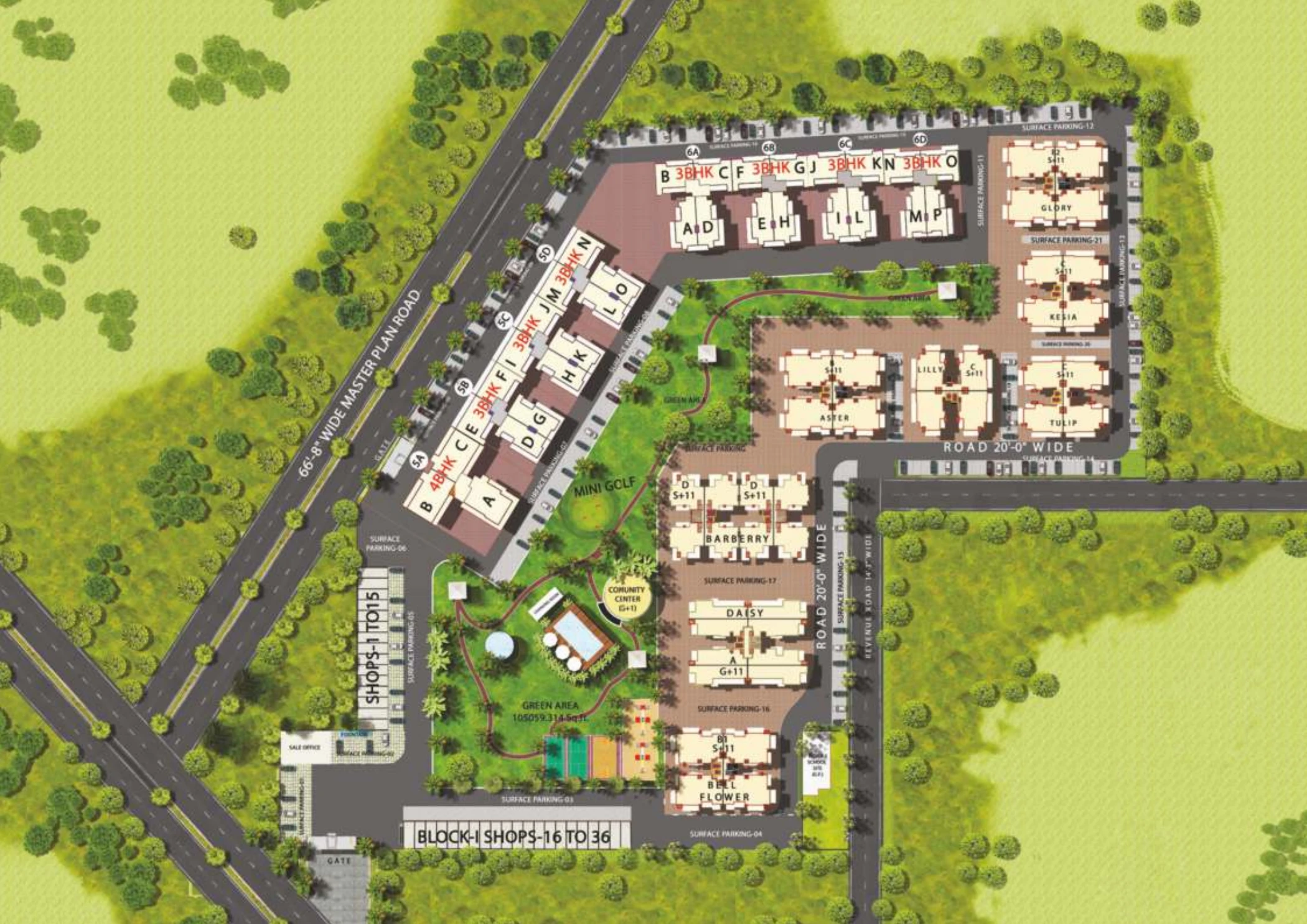 Trishla City · site plan · page 3