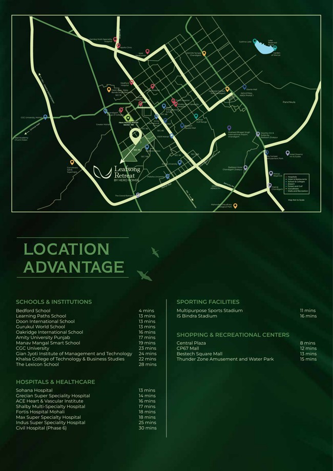 Leafsong Retreat location map