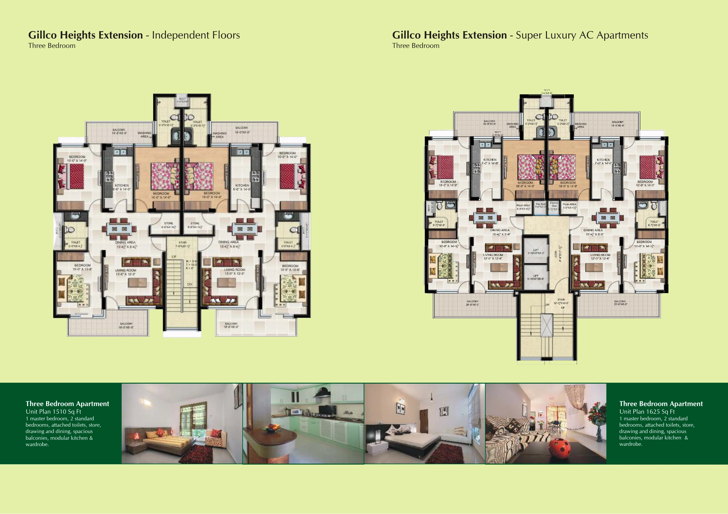 Gillco Heights · 3 BHK independent floor recorded layout