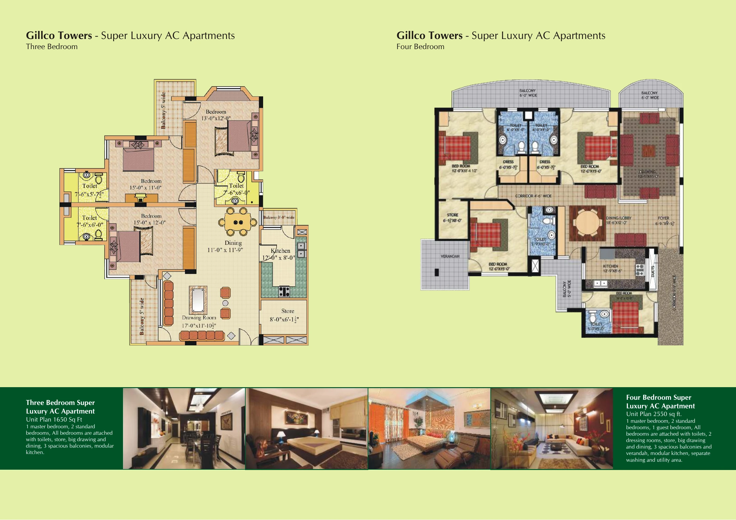 Gillco Towers · 3 BHK recorded layout