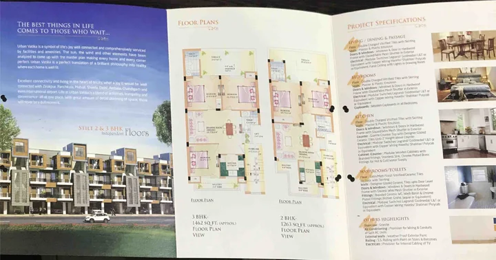2 and 3 BHK independent floor plans