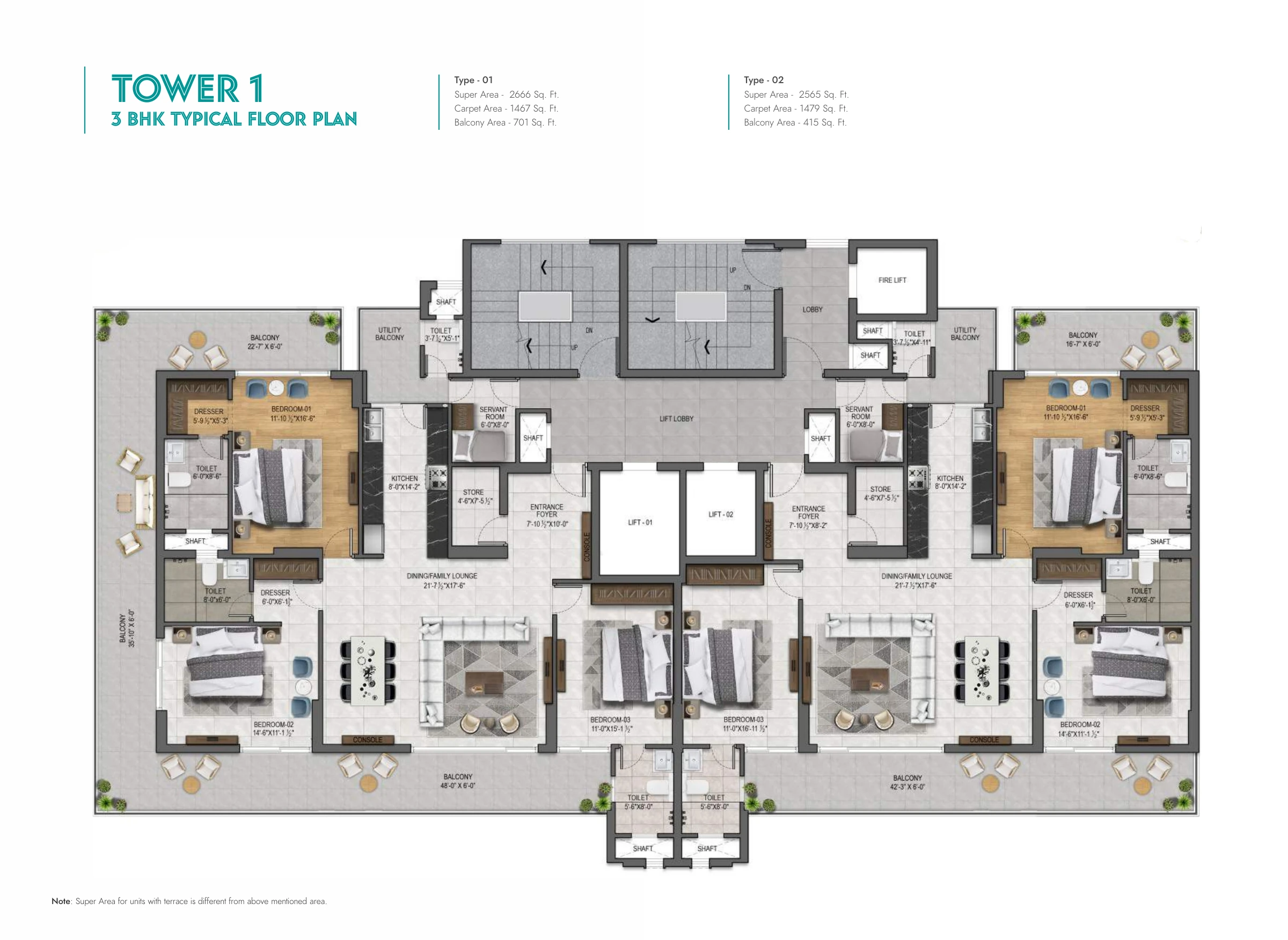 Vallum · 3 BHK recorded layout