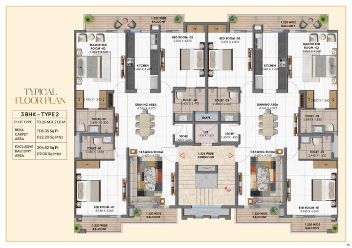 Brochure floor plan · page 15