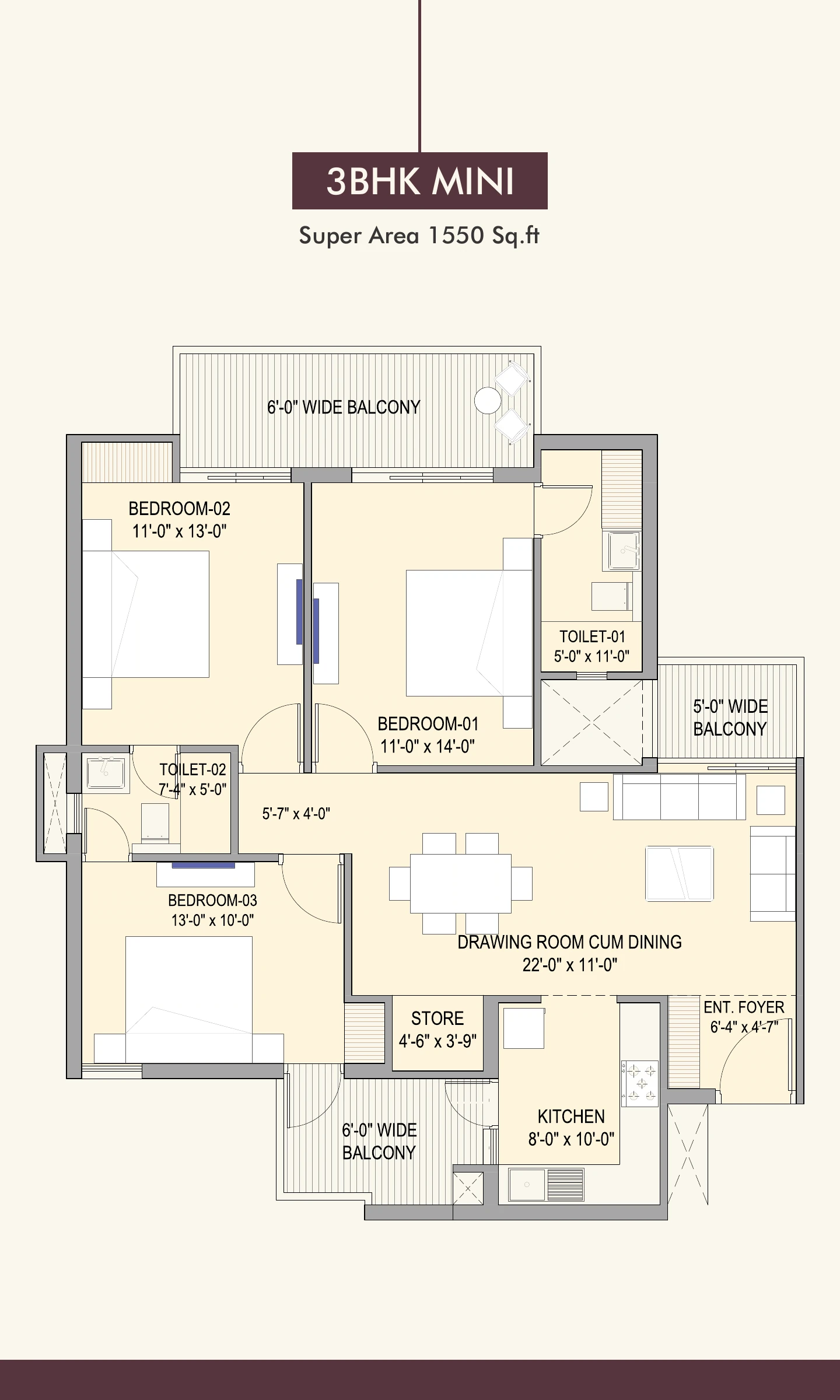 The Medallion · Sector 82 Alpha · 3 BHK mini recorded layout